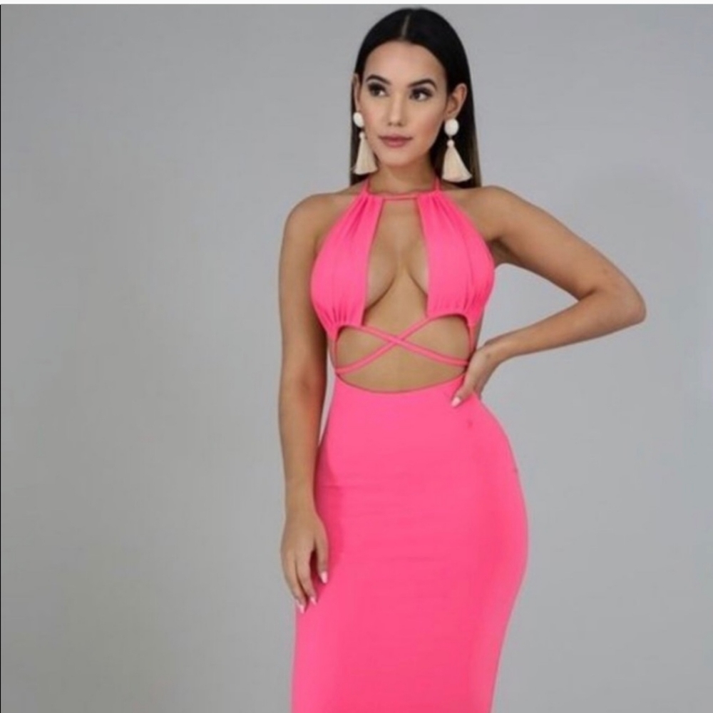 Giti pink maxi dress